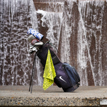 Load image into Gallery viewer, topographic Golf Towel, Camo Golf Towel For Sale, Camo golf towel on sale, camo golf towel, best golf towels for sale, soft golf towel, oversized golf towel, big golf towel, cool golf towel, arctic camo golf towel, forest camo golf towel, military golf towel, Yellow Golf Towel
